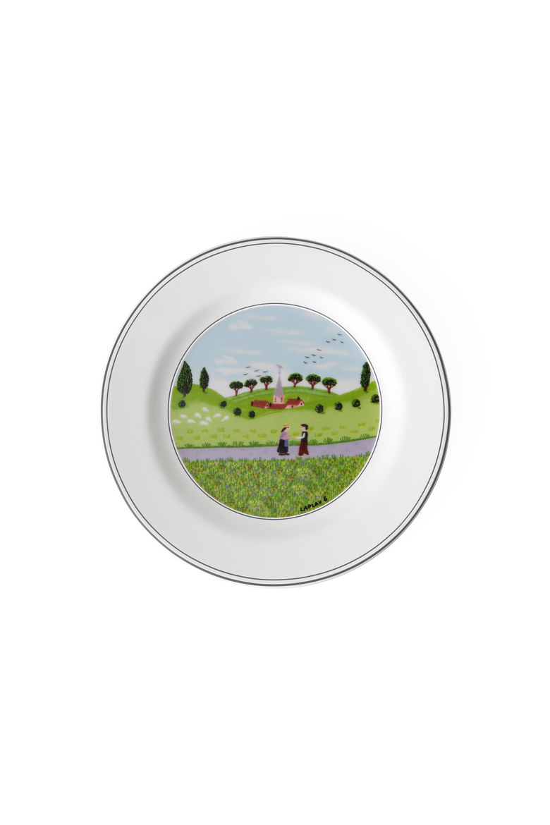 Design Naif Bread & Butter Plate #6 Boy & Girl, Main, color, none
