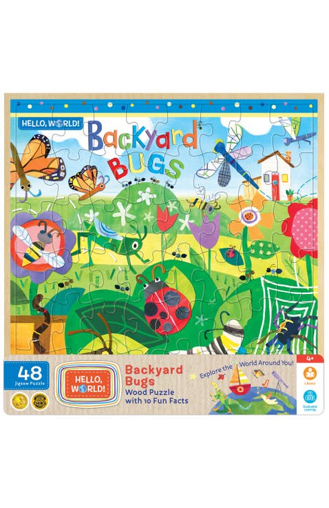 Backyard Bugs 48 Piece Wood Puzzle