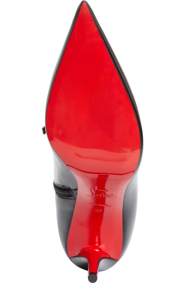 Christian Louboutin Miss Z Pointed Toe Boot, Alternate, color, Black