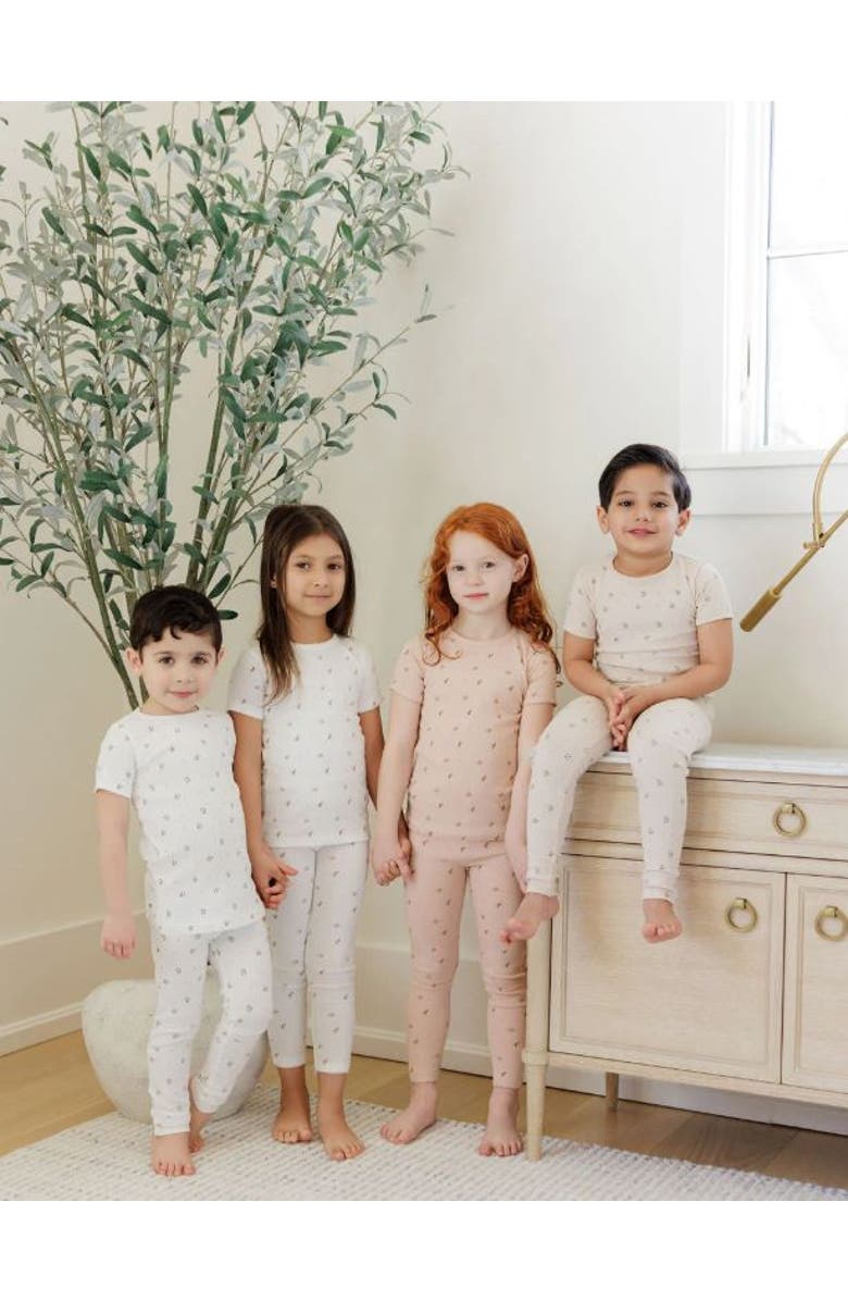 Ely's & Co. Floral Print Collection - Lounge Set, Alternate, color, Ivory/Sage