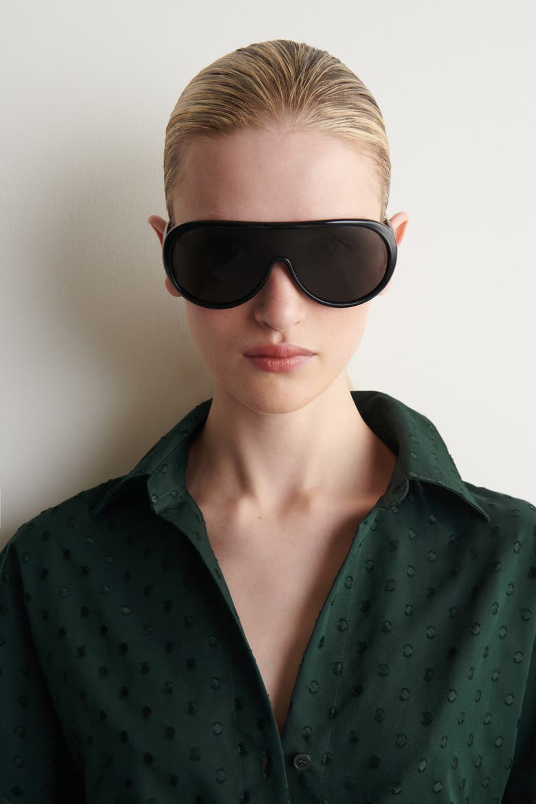 Polka-dot Jacquard Cotton Shirt Dress, Alternate, color, DARK GREEN / POLKA DOT