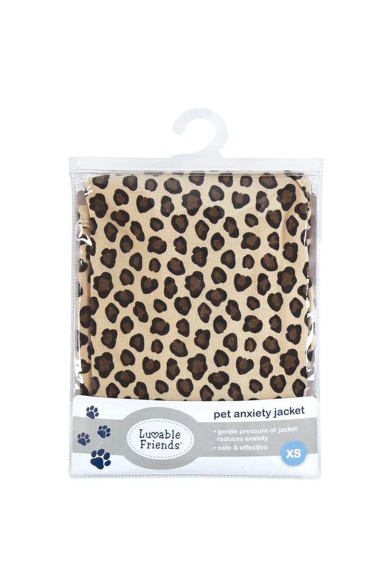 Pet Thunder Anxiety Jacket, Alternate, color, Leopard