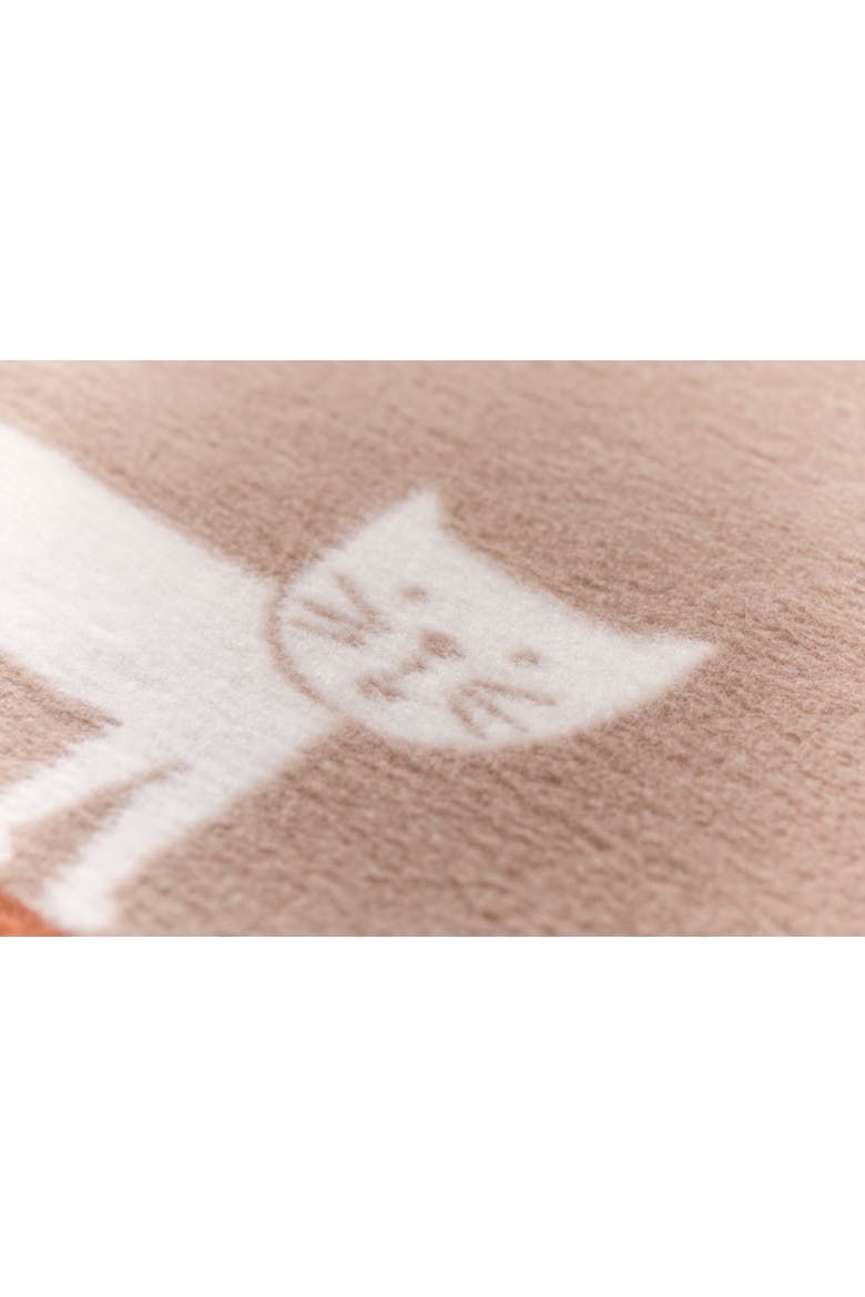 Maja Organic Cat Baby Blanket, Alternate, color, Rouge
