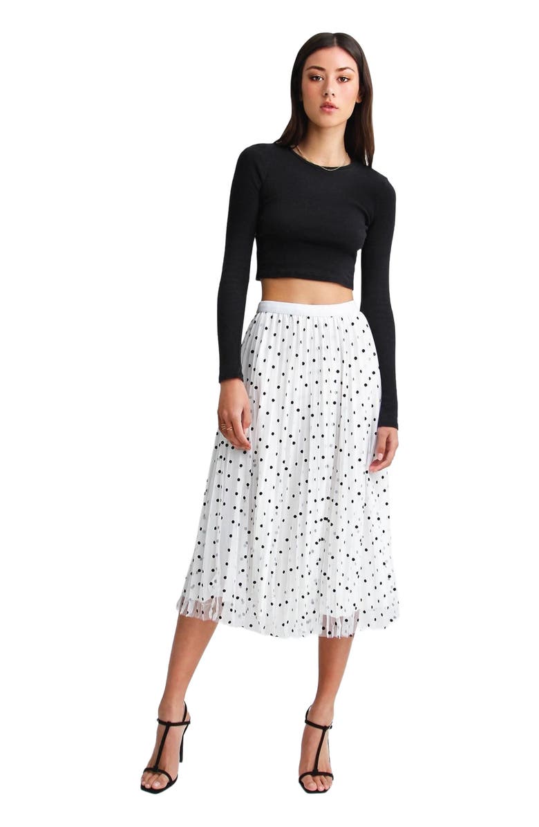 Belle & Bloom Mixed Feeling Reversible Skirt, Alternate, color, White