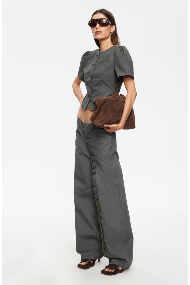 Penny Cotton Pants, Alternate, color, MOSS