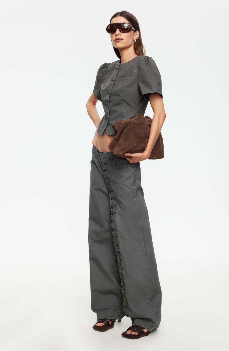 LIONESS Penny Cotton Pants, Alternate, color, Moss