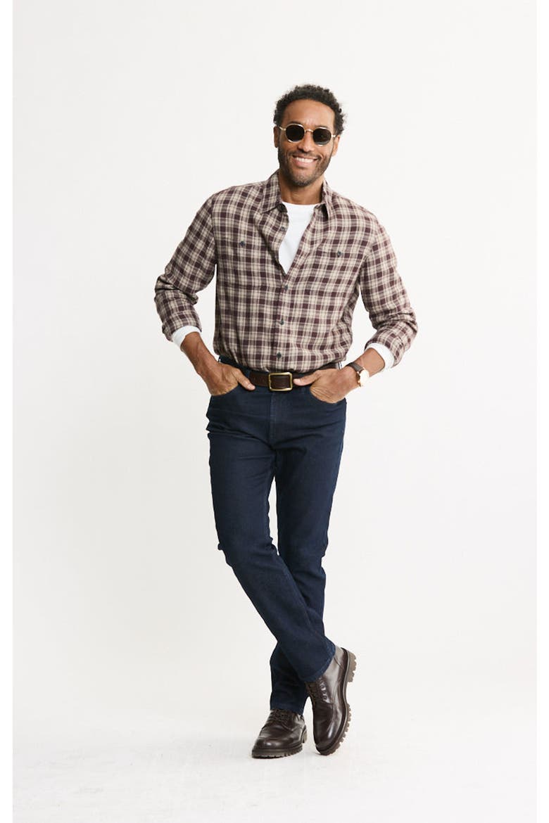Rye Soft Touch Flannel Workshirt, Alternate, color, Burgundy