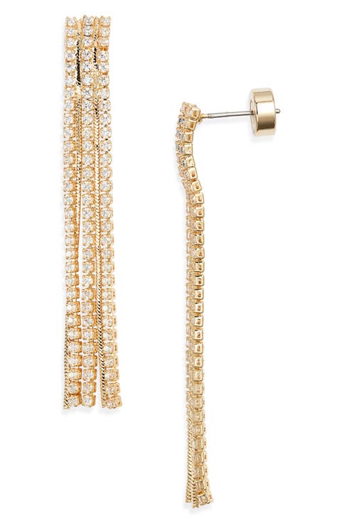 Pavé Fringe Earrings