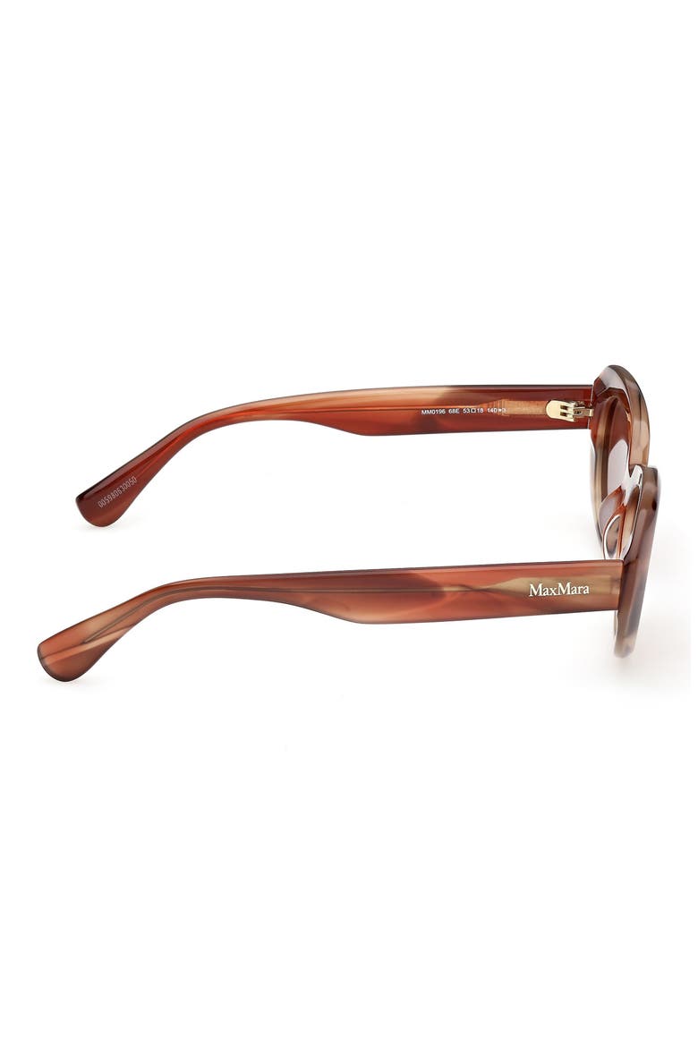 53mm Oval Sunglasses, Alternate, color, CARAMEL