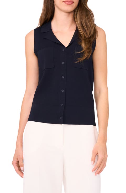 Lapel Collar Sweater Vest