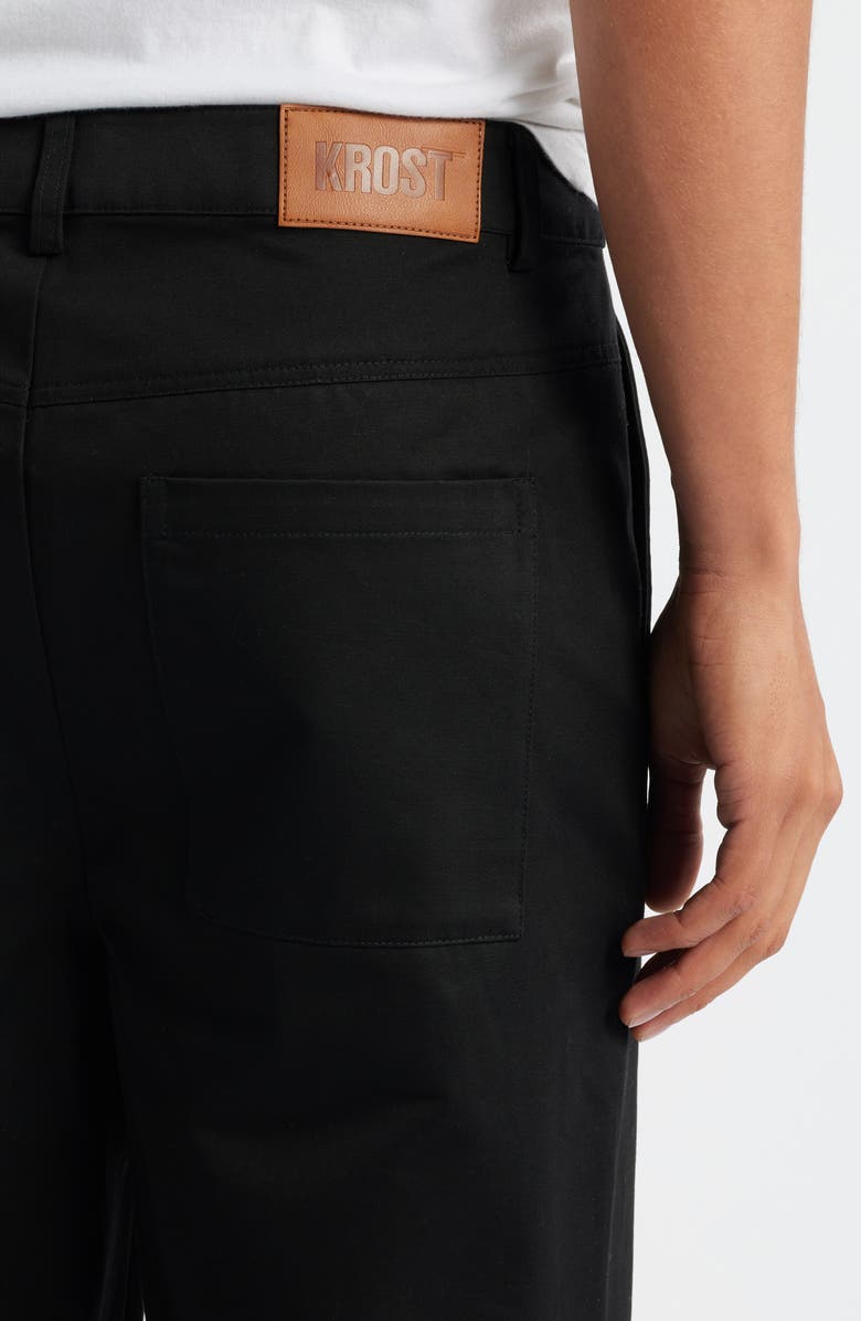 KROST Cotton Wide Leg Pants, Alternate, color, Black