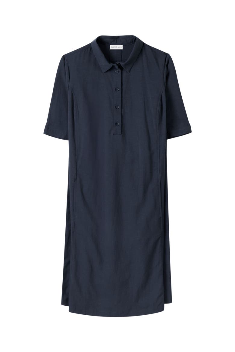 Short Sleeve Swing Dress, Alternate, color, DARK NAVY