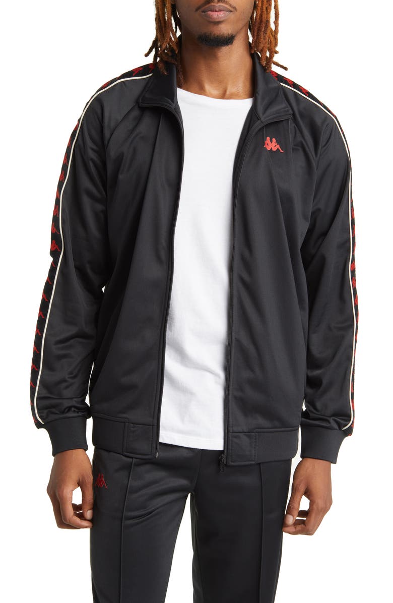 KAPPA Banda Anniston Omini Logo Tape Tricot Fleece Track Jacket, Main, color,