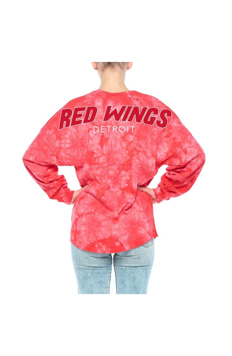 FANATICS Women's Fanatics Branded Red Detroit Red Wings Crystal-Dye Long Sleeve T-Shirt, Alternate, color, 