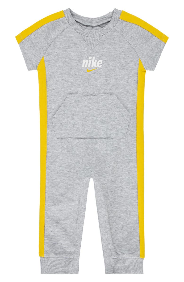 Nike Short Sleeve French Terry Romper, Main, color, 