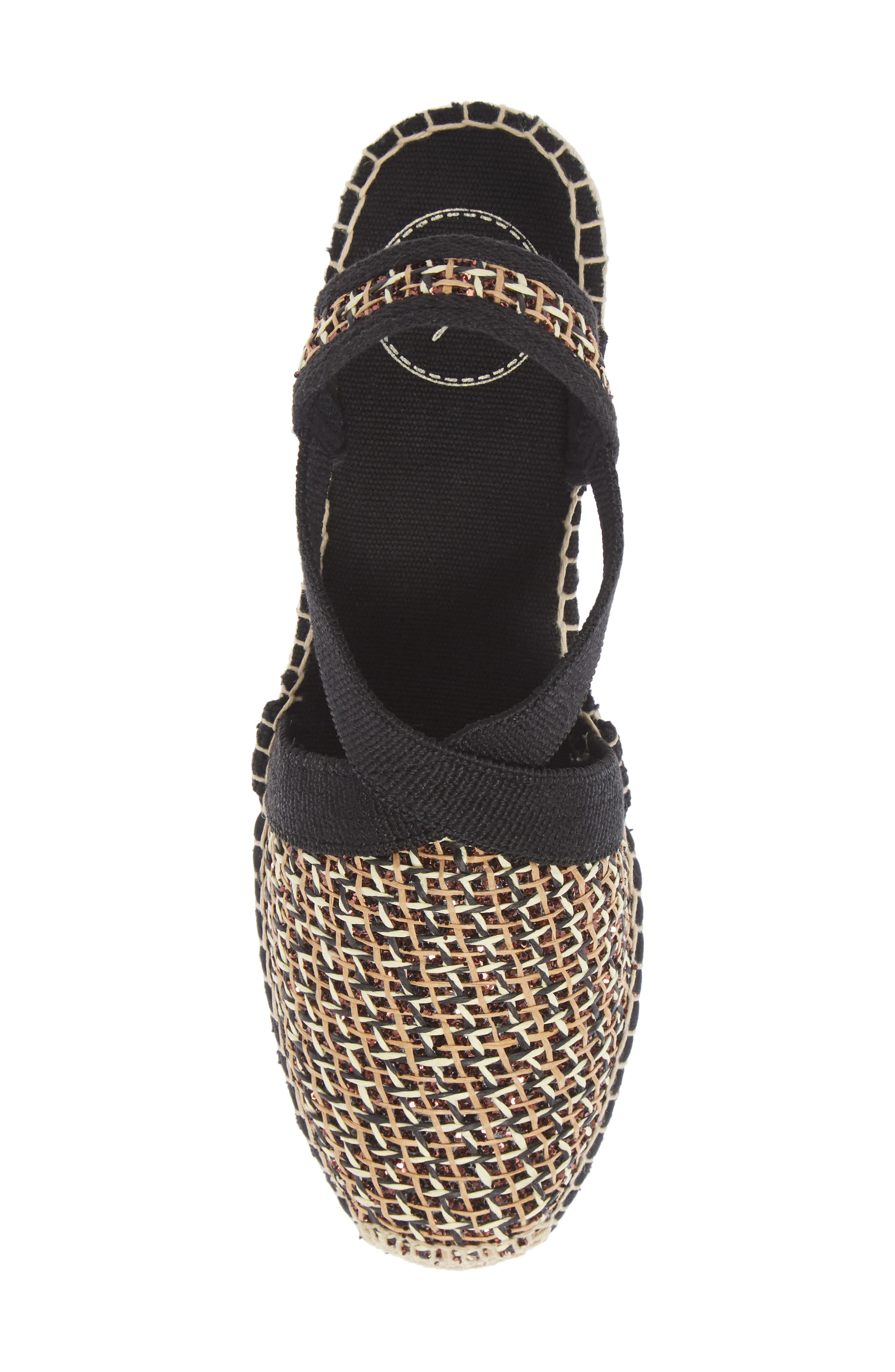Terra Espadrille Wedge Sandal, Alternate, color, BLACK