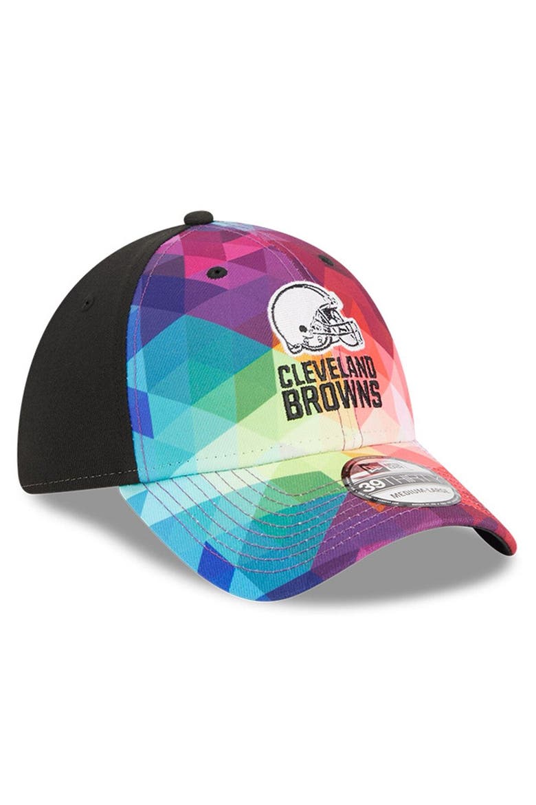 Men's New Era  Pink Cleveland Browns 2023 NFL Crucial Catch 39THIRTY Flex Hat, Alternate, color, Pink