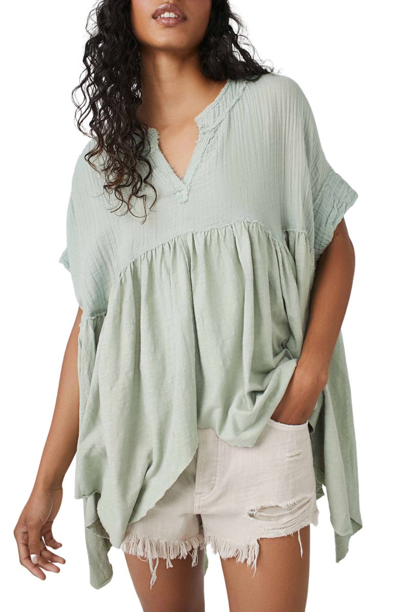 Free People Sugar Rush Babydoll Tunic Top, Main, color, 