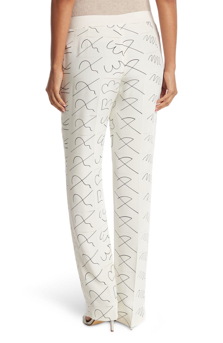 Akris Carl Printed Silk Pants, Alternate, color, 