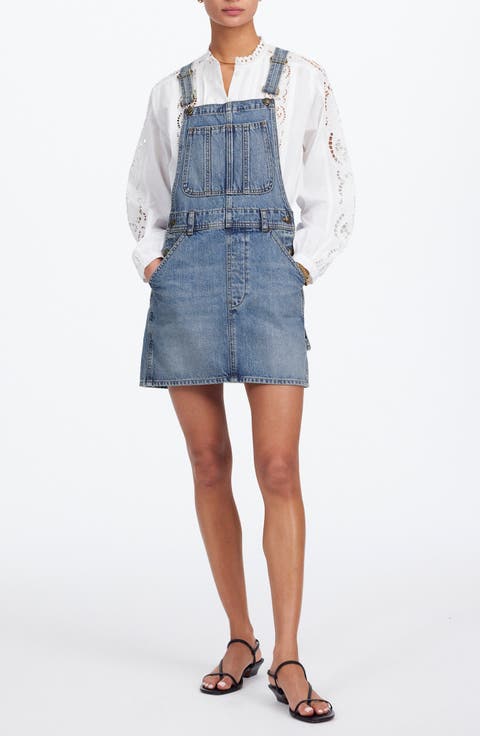 Boxy Denim Mini Skirtall