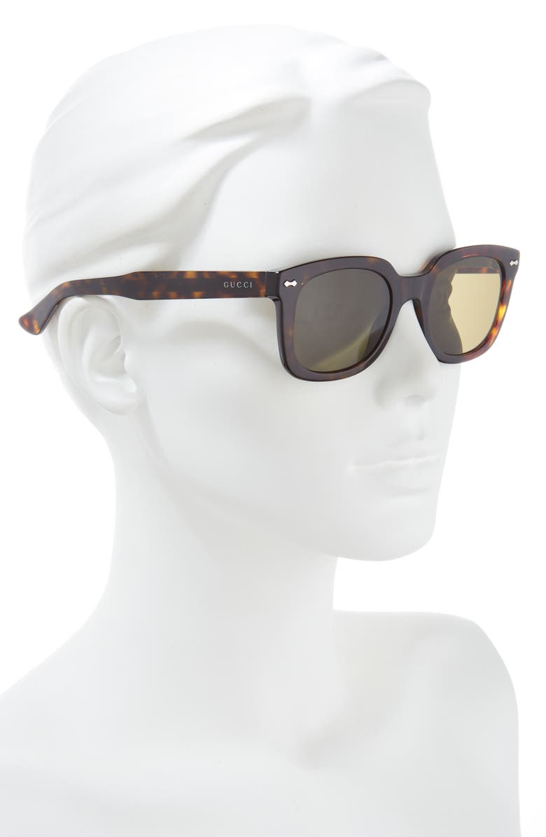 Gucci 50mm Square Sunglasses, Alternate, color, 