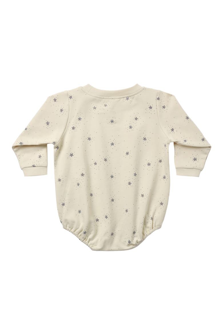 Print Stretch Organic Cotton Bubble Bodysuit, Alternate, color, STARDUST
