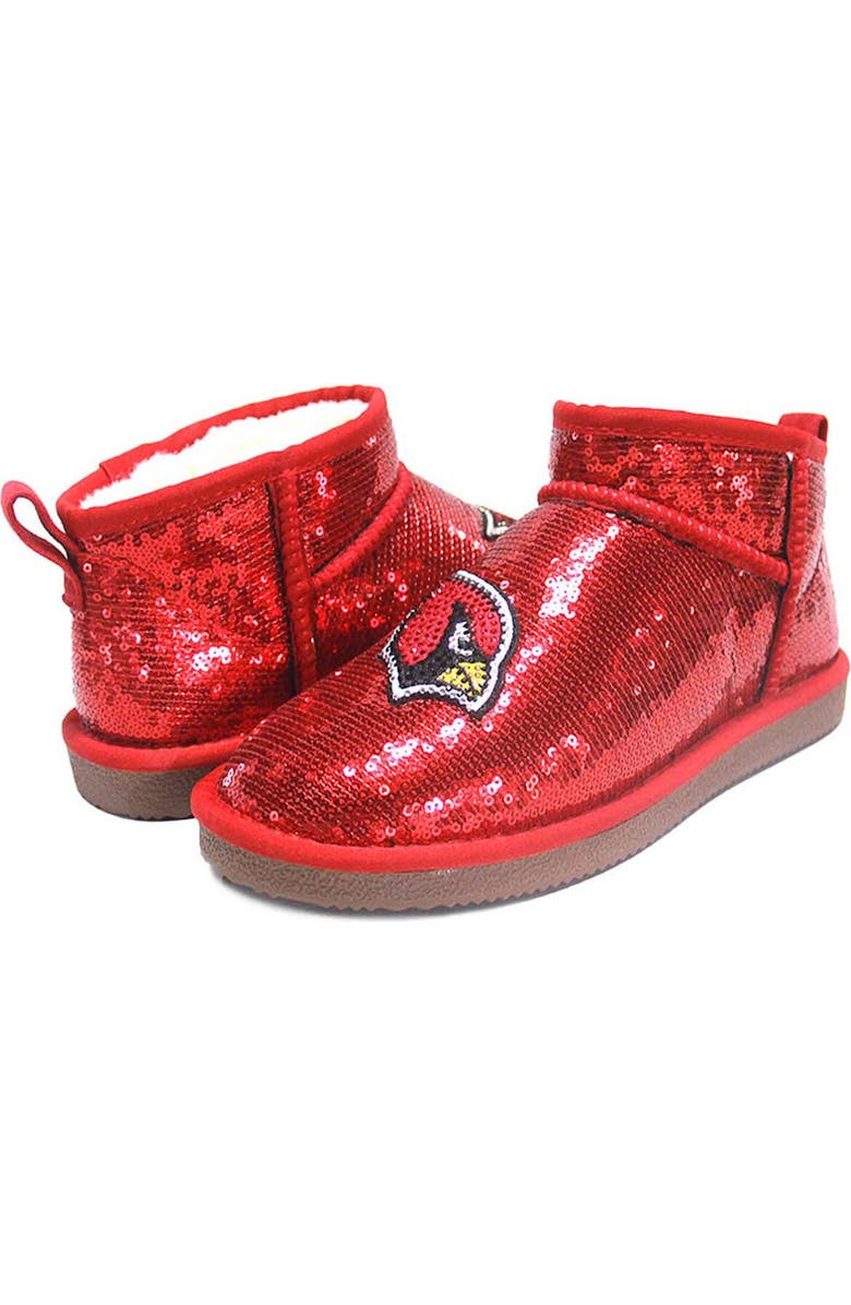CUCE Women's Cuce Red Arizona Cardinals Sequin Ankle Boots, Main, color,