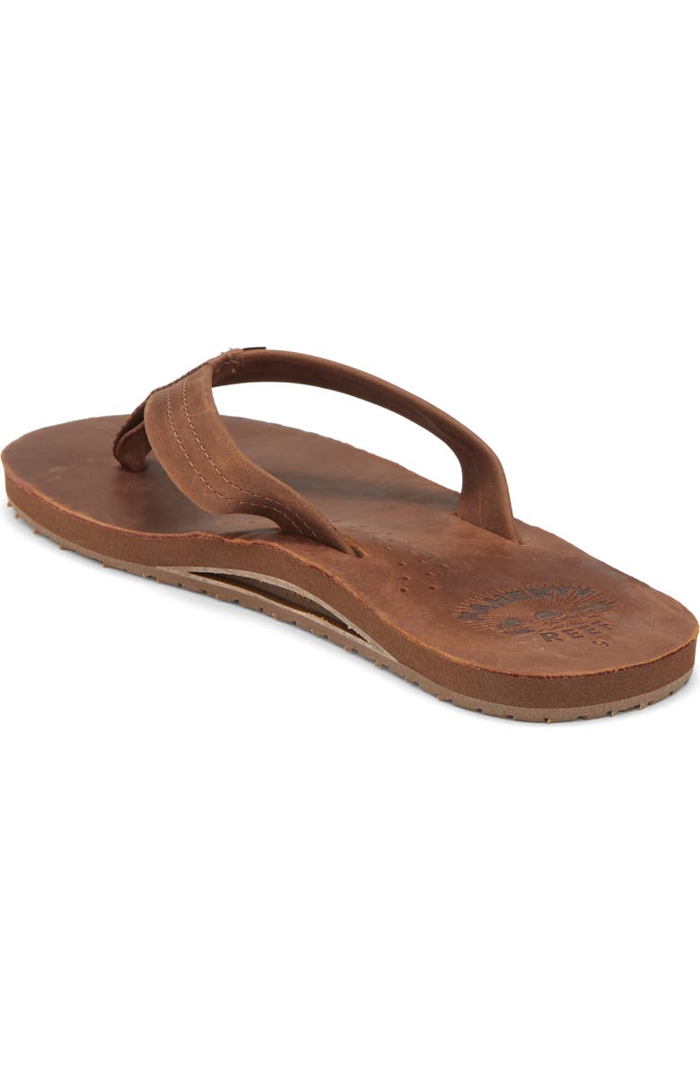 Reef x Faherty Draftsmen Flip Flop, Alternate, color, Dark Brown