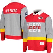 Tommy Hilfiger Men's Tommy Hilfiger Red Kansas City Chiefs Connor Oversized Rugby Long Sleeve Polo