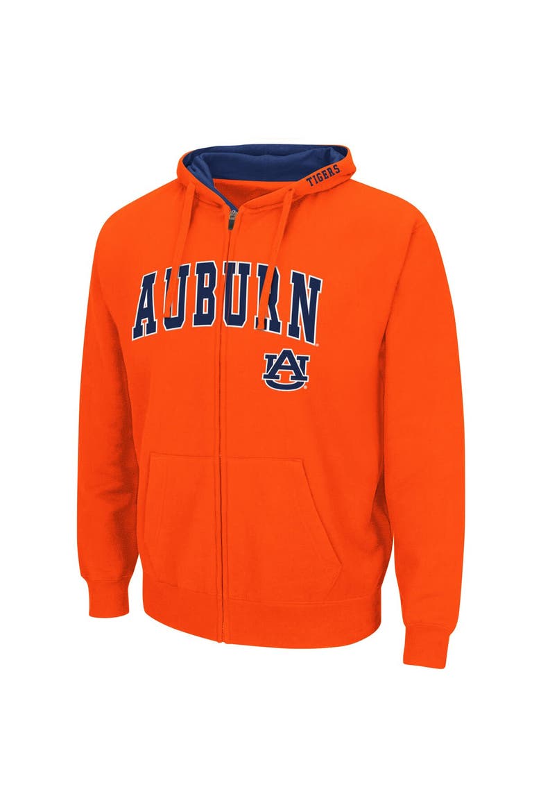 Men's Colosseum Orange Auburn Tigers Arch & Logo 3.0 Full-Zip Hoodie, Alternate, color, Orange