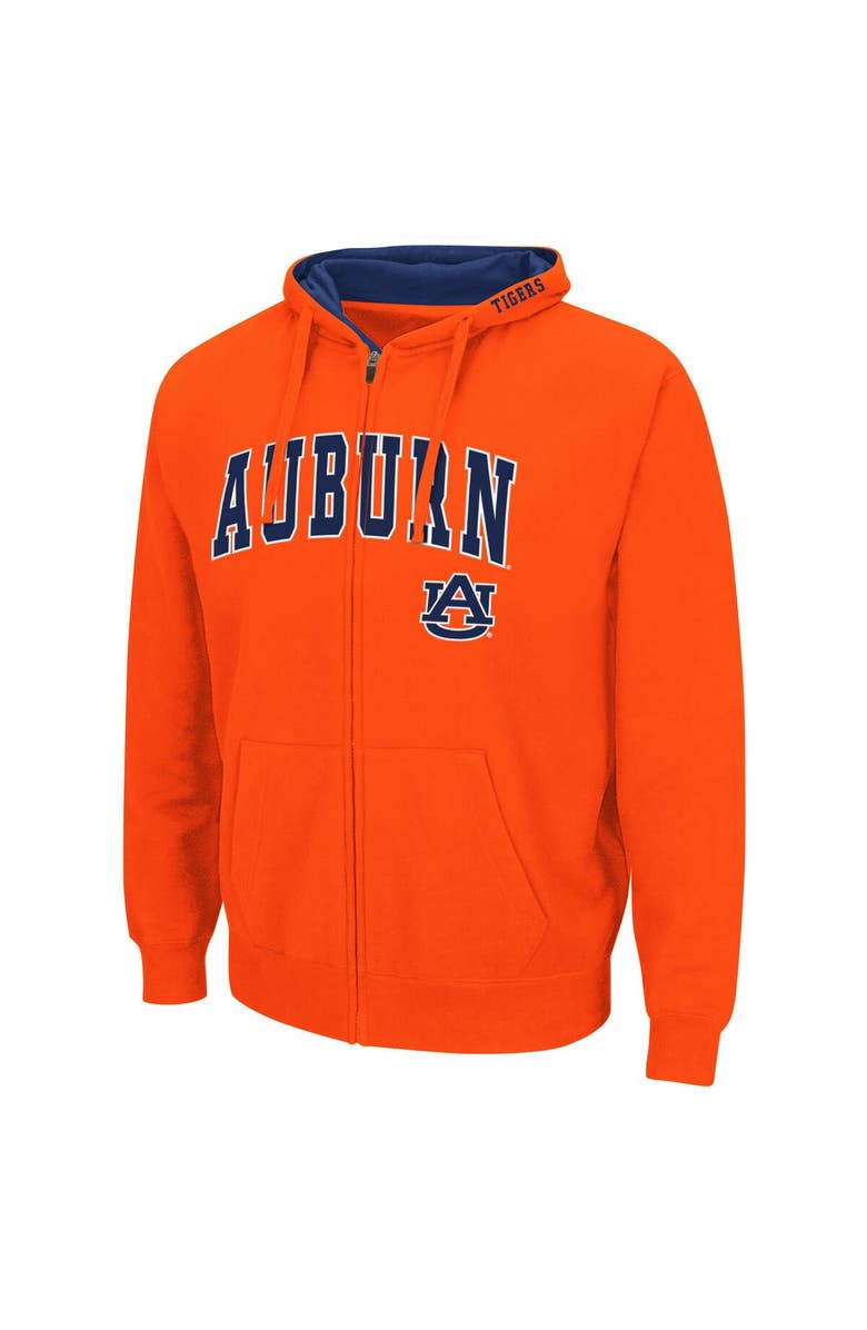 COLOSSEUM Men's Colosseum Orange Auburn Tigers Arch & Logo 3.0 Full-Zip Hoodie, Alternate, color, Orange