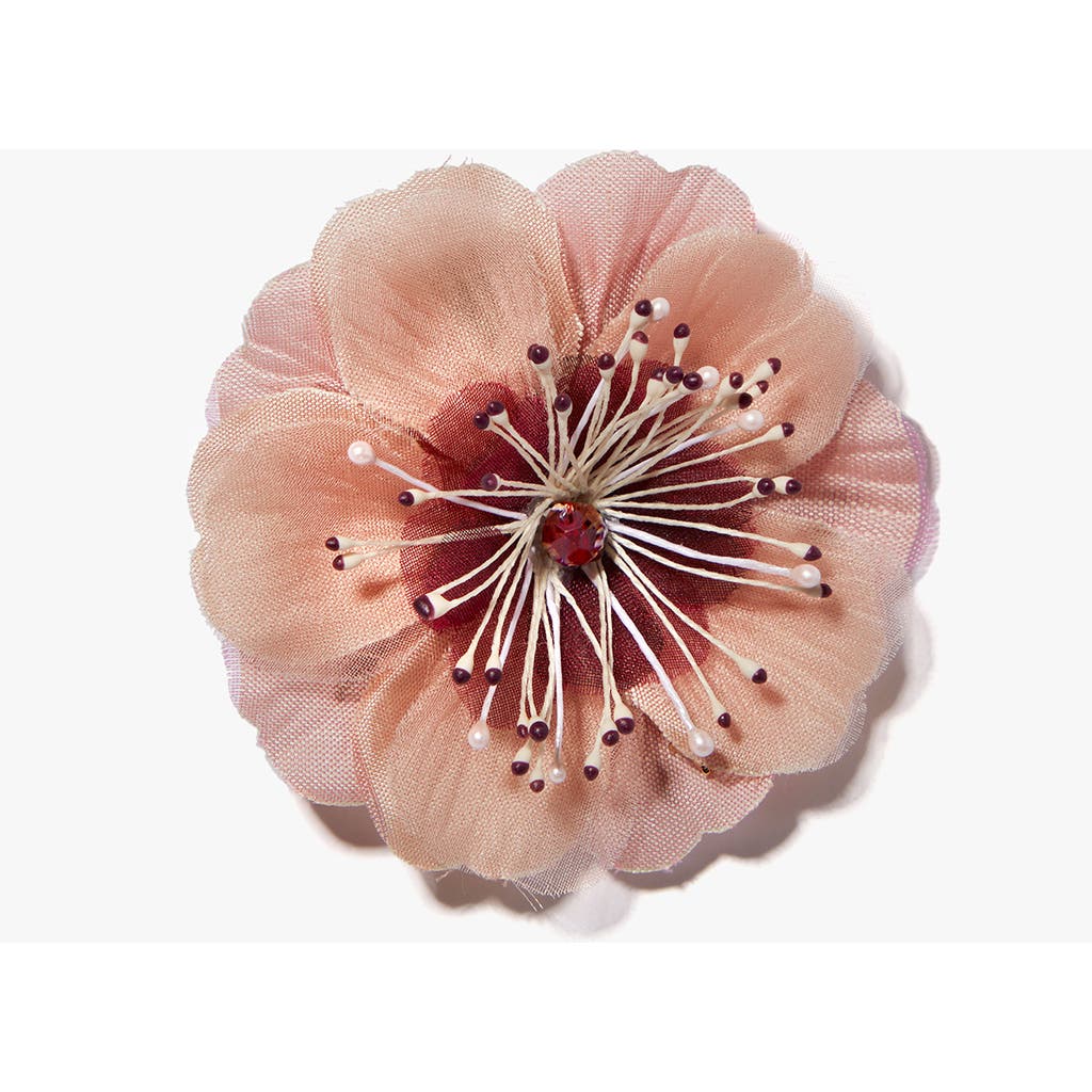 Helena Simon The Cherry Blossom Floral Brooch In Pink