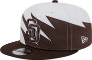 New Era Men's New Era Brown/White San Diego Padres Jagged 9FIFTY Snapback Hat