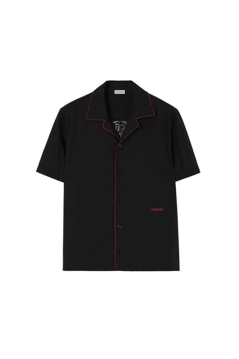 Relaxed Fit Knight Heart Cotton Shirt, Alternate, color, Black