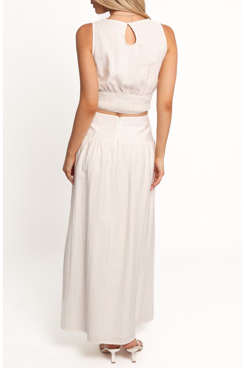 Kerri Crop Top & Maxi Skirt Set, Alternate, color, WHITE