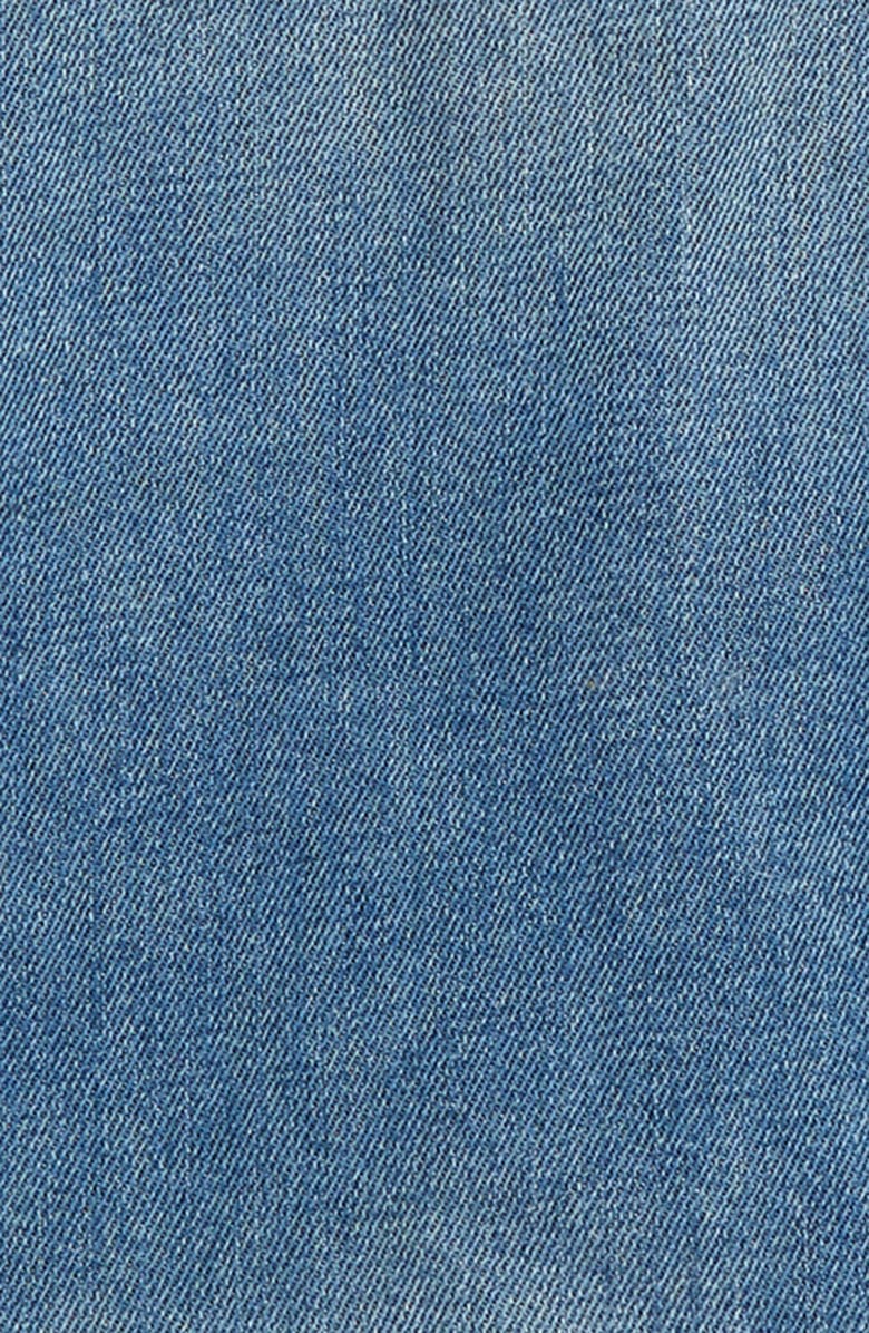 Palm Angels Kids' Logo Denim Jacket, Alternate, color, Blue White