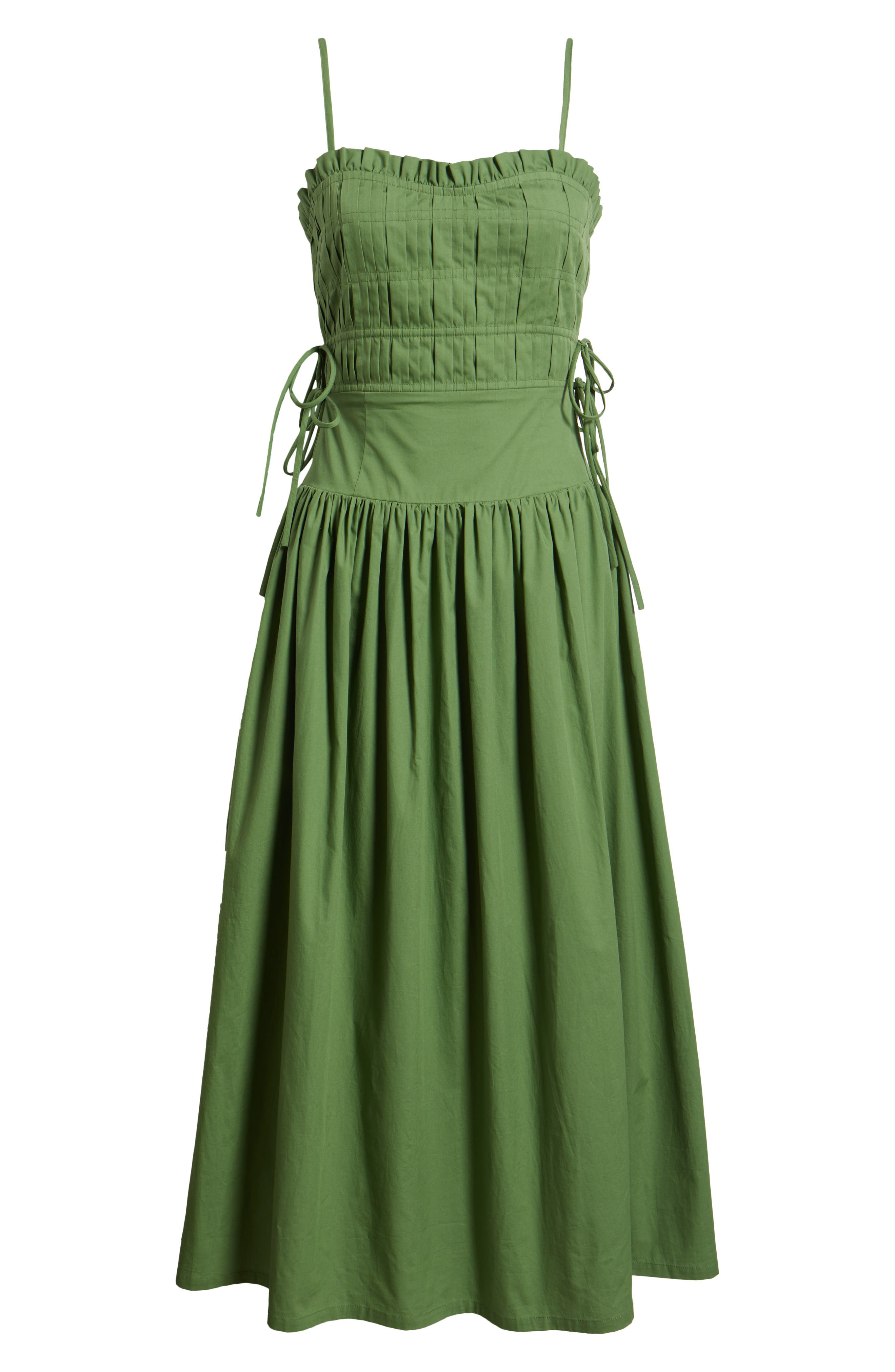 nordstrom pleated a line dress Pleat Waist A-Line Dress