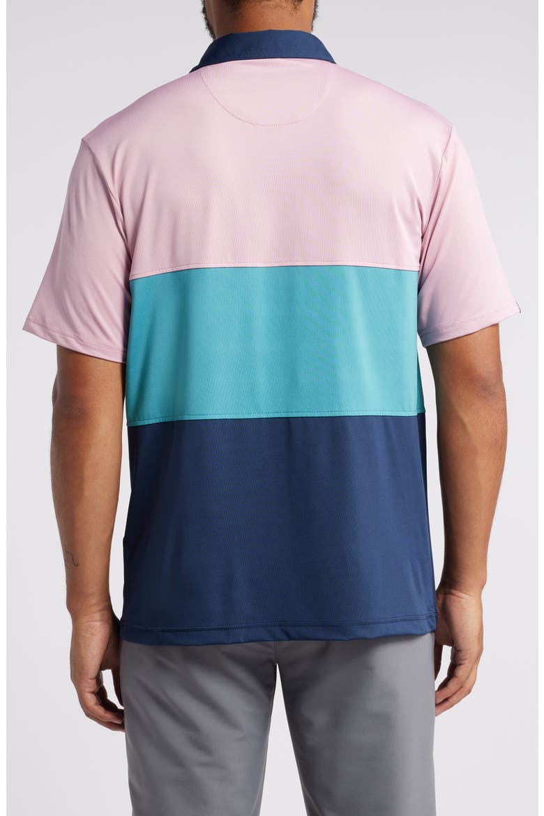 Gibbs Colorblock Golf Polo, Alternate, color, PLUMERIA