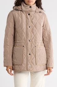 Lucky Brand Missy Diamond Quilt Puffer Jacket