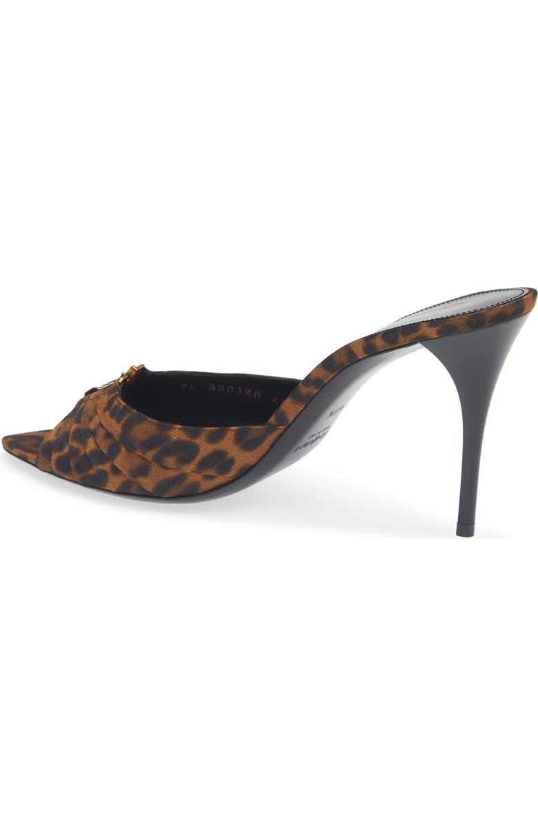 Saint Laurent Babylone Slide Sandal, Alternate, color, Coffee