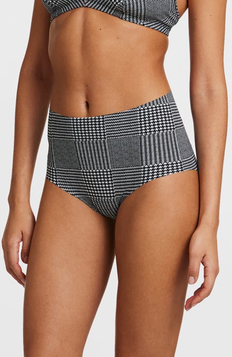 Classic Print High Waist Briefs