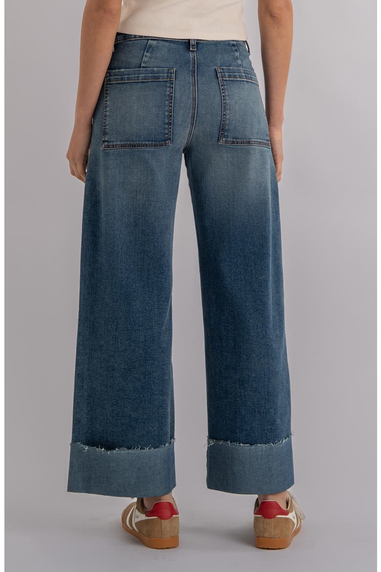 Meg Patch Pocket High Waist Wide Leg Jeans, Alternate, color, WITTED W/MEDIUM