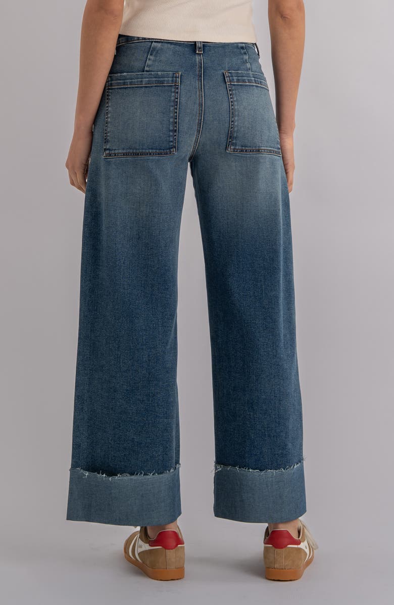 KUT from the Kloth Meg Patch Pocket High Waist Wide Leg Jeans, Alternate, color, Witted W/Medium