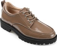 Journee Collection Zina Lug Sole Derby - Wide Width