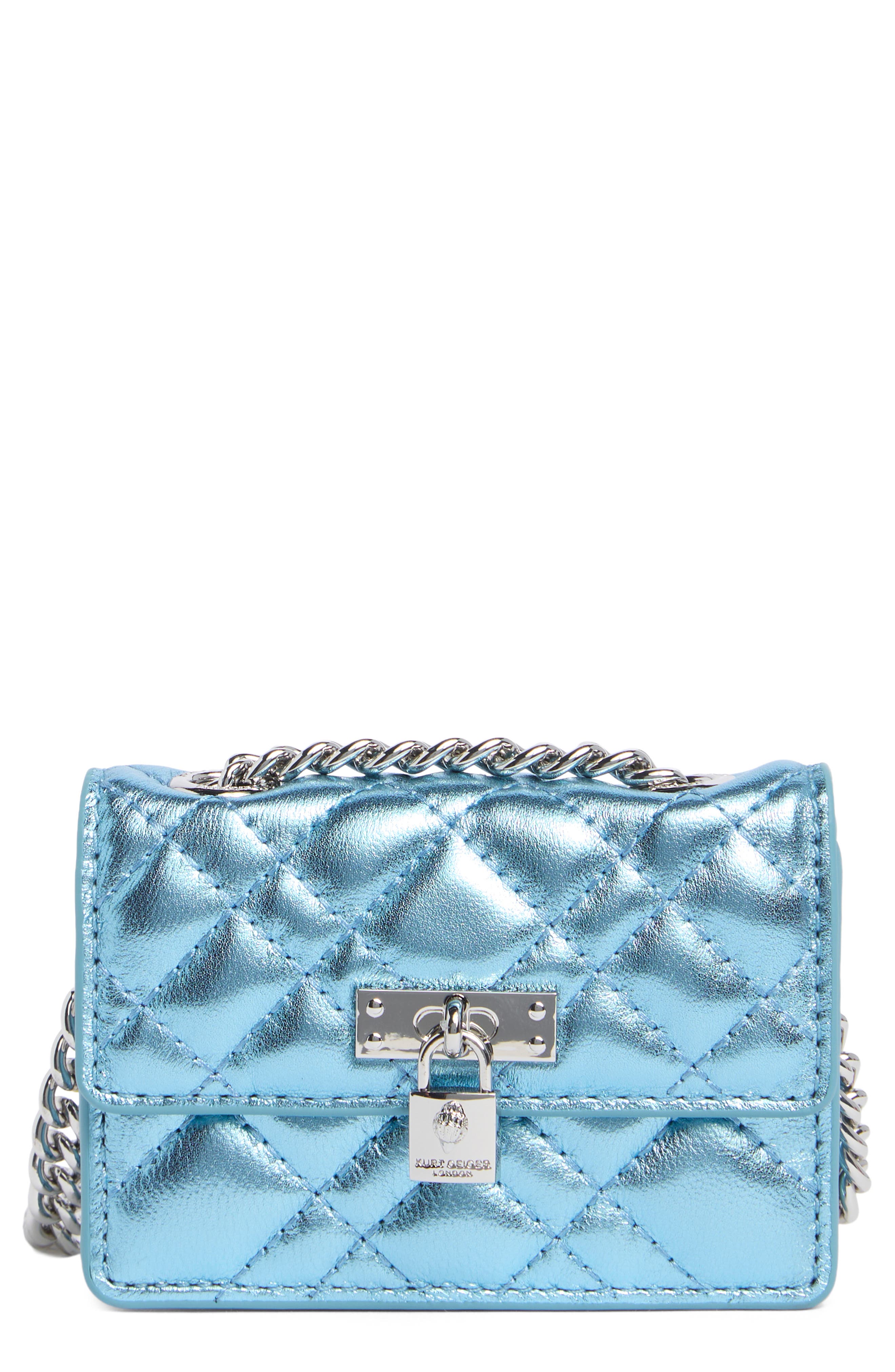 KG Kurt Geiger Micro Brixton Quilted Shoulder Bag