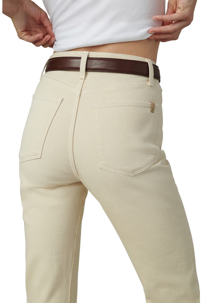 The Margot High Waist Ankle Slim Straight Leg Jeans, Alternate, color, CREME BRULEE