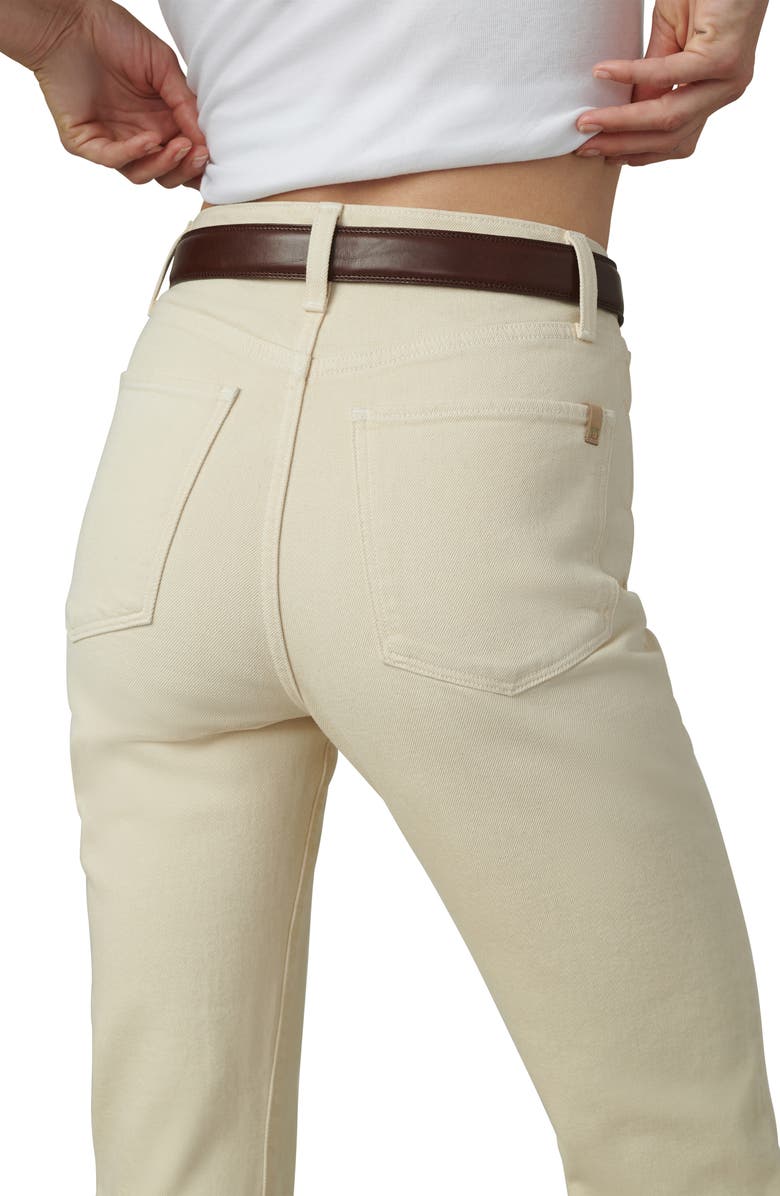 Joe's The Margot High Waist Ankle Slim Straight Leg Jeans, Alternate, color, Creme Brulee