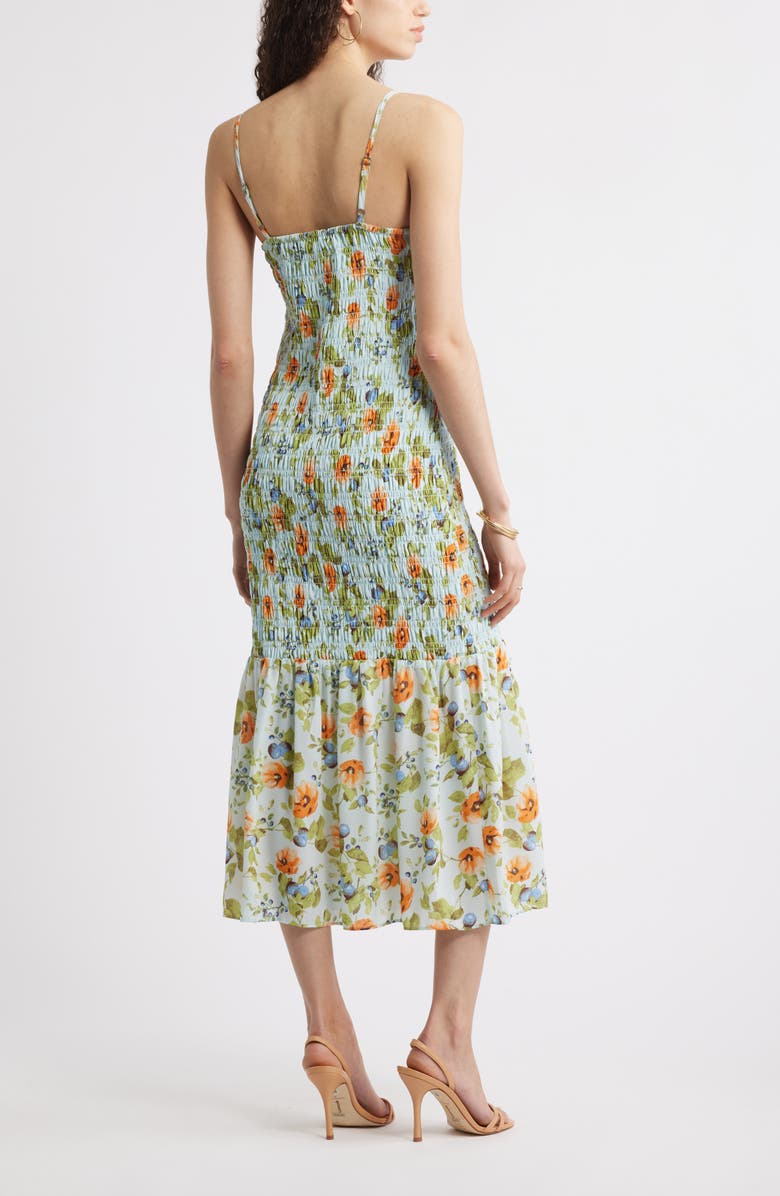 Chelsea28 Smocked Drop Waist Sundress, Alternate, color, Blue Sweet Fruit