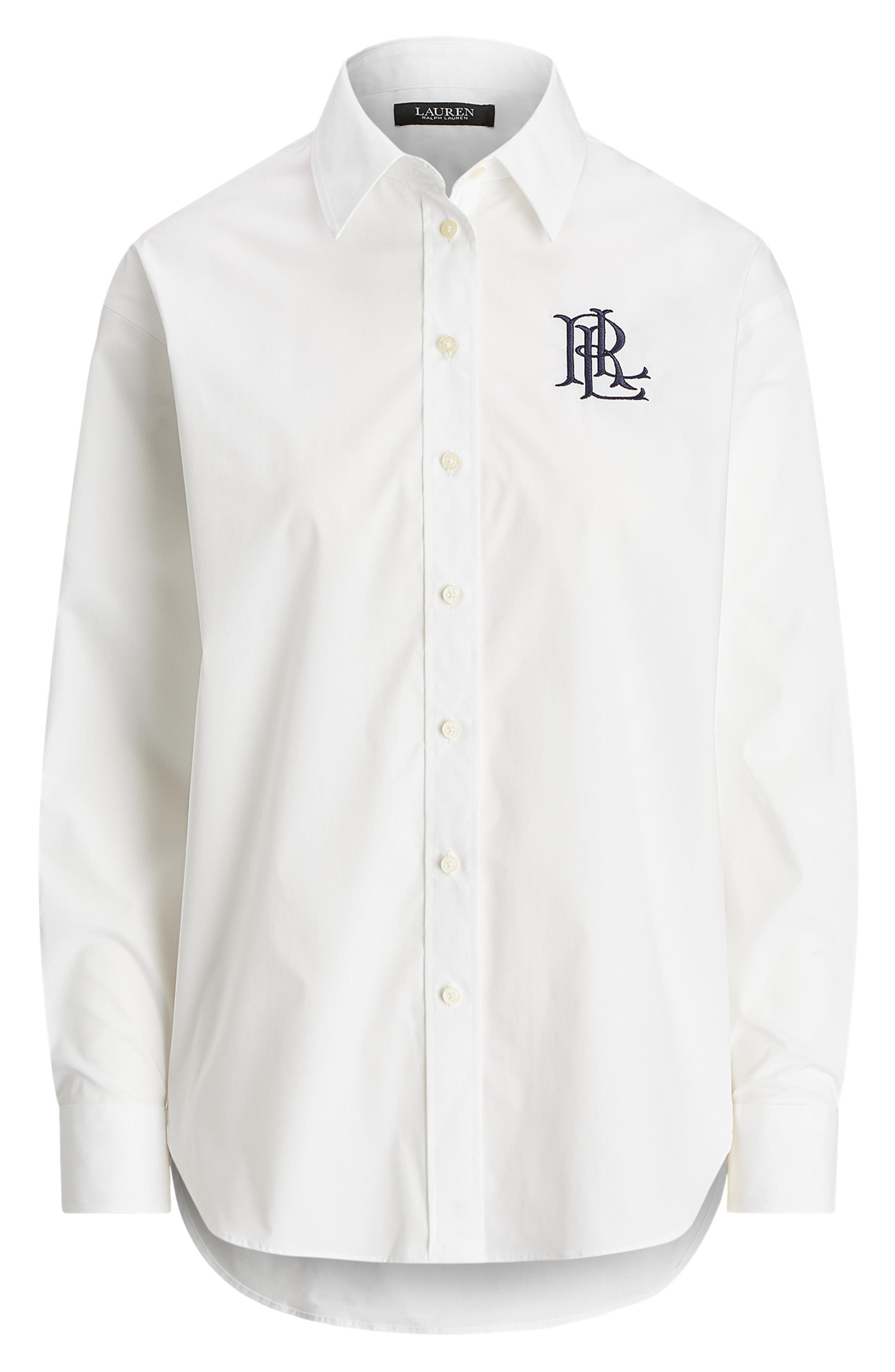 Relaxed Fit Stretch Cotton Shirt (Women) | Nordstrom