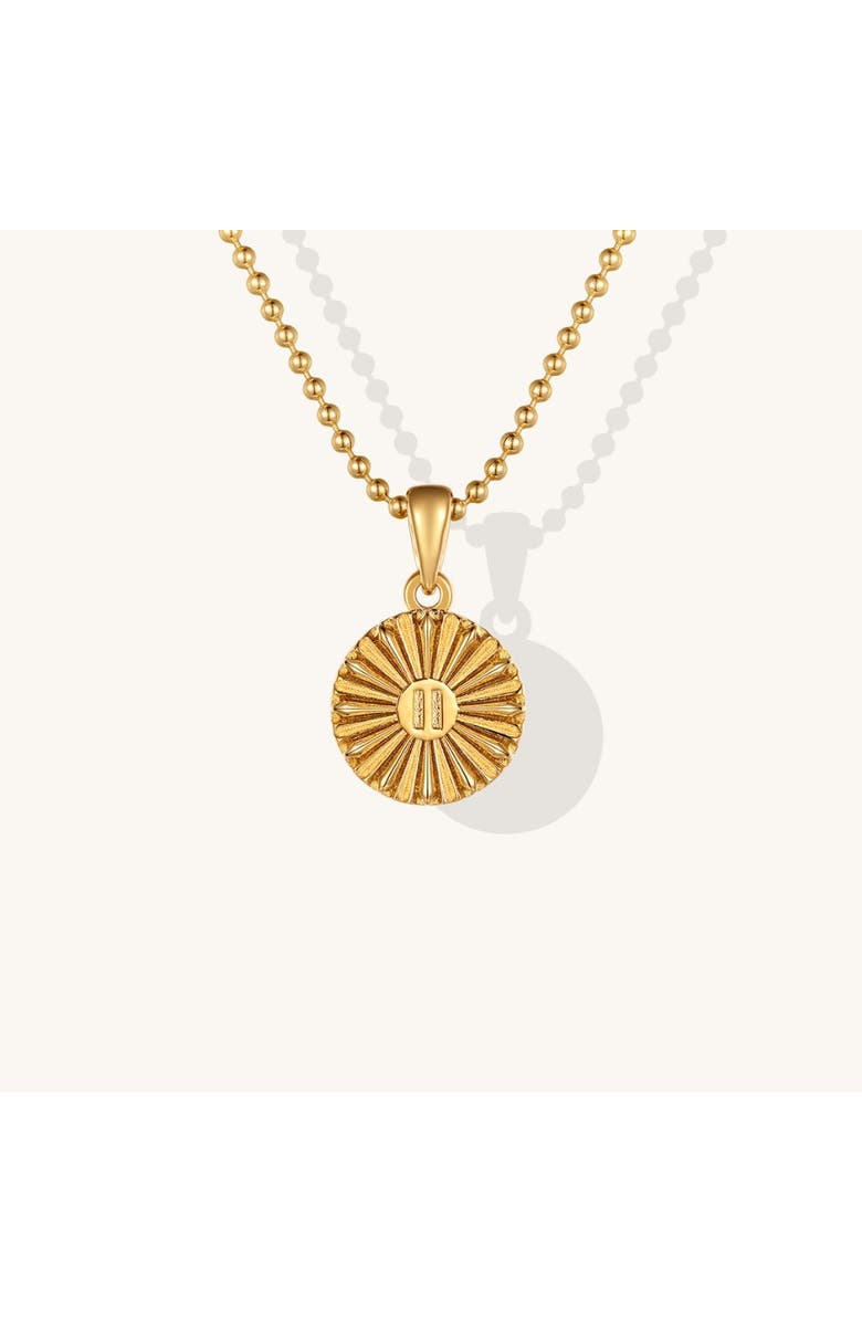 Mantra Pause + Breathe necklace, Main, color, Gold